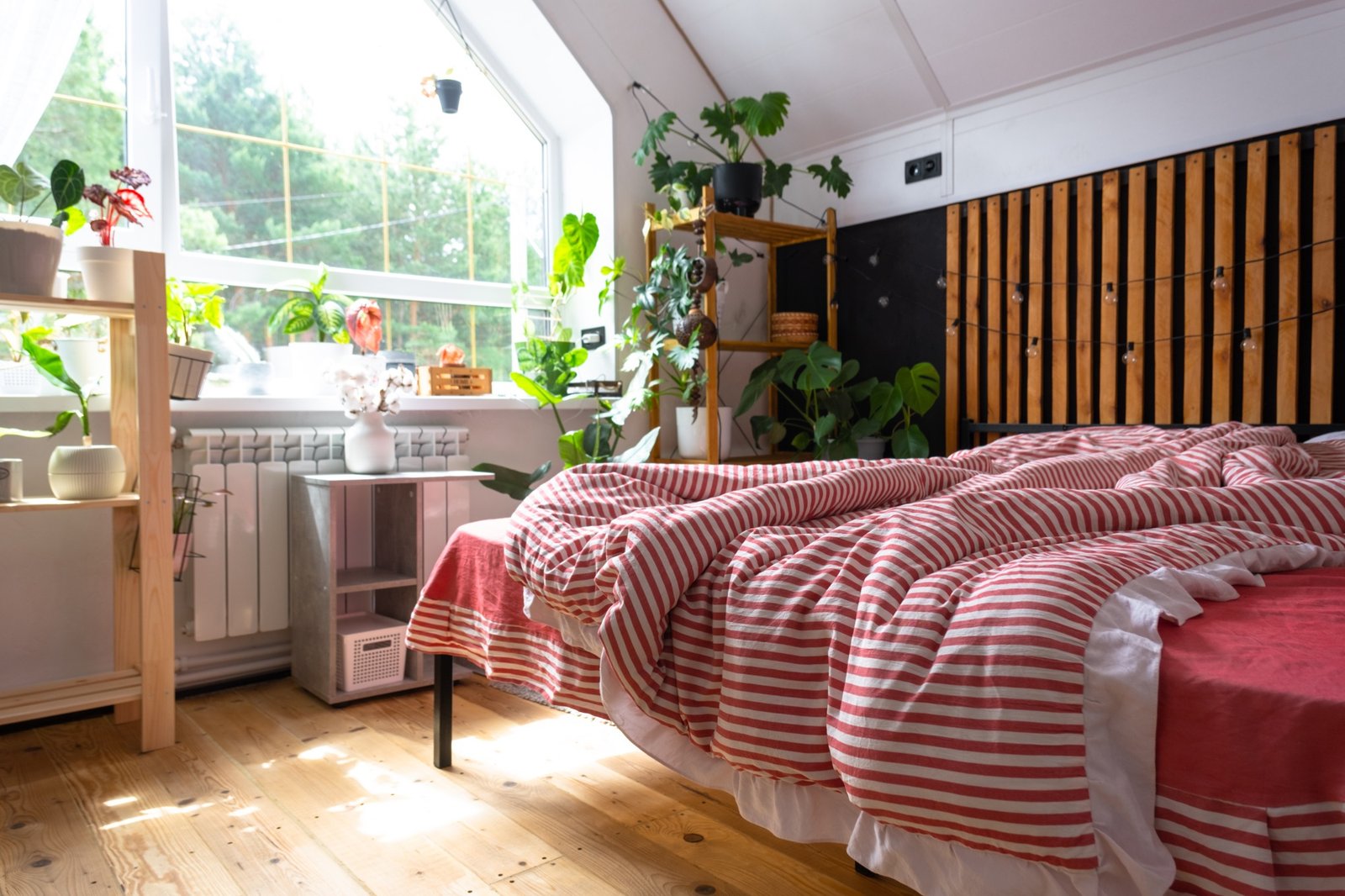 Dachgeschosszimmer bei extremer Sommerhitze